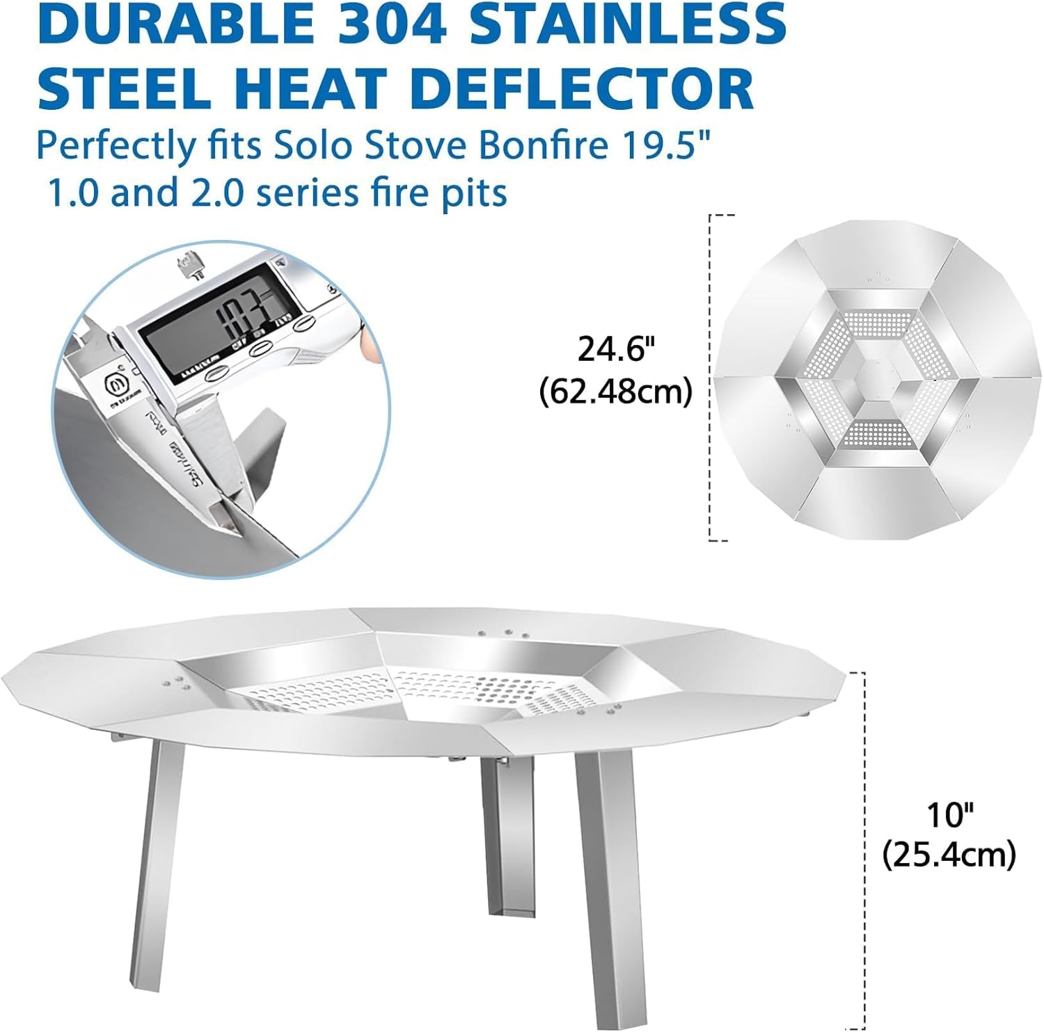 Heat Deflector for Solo Stove Bonfire 19.5