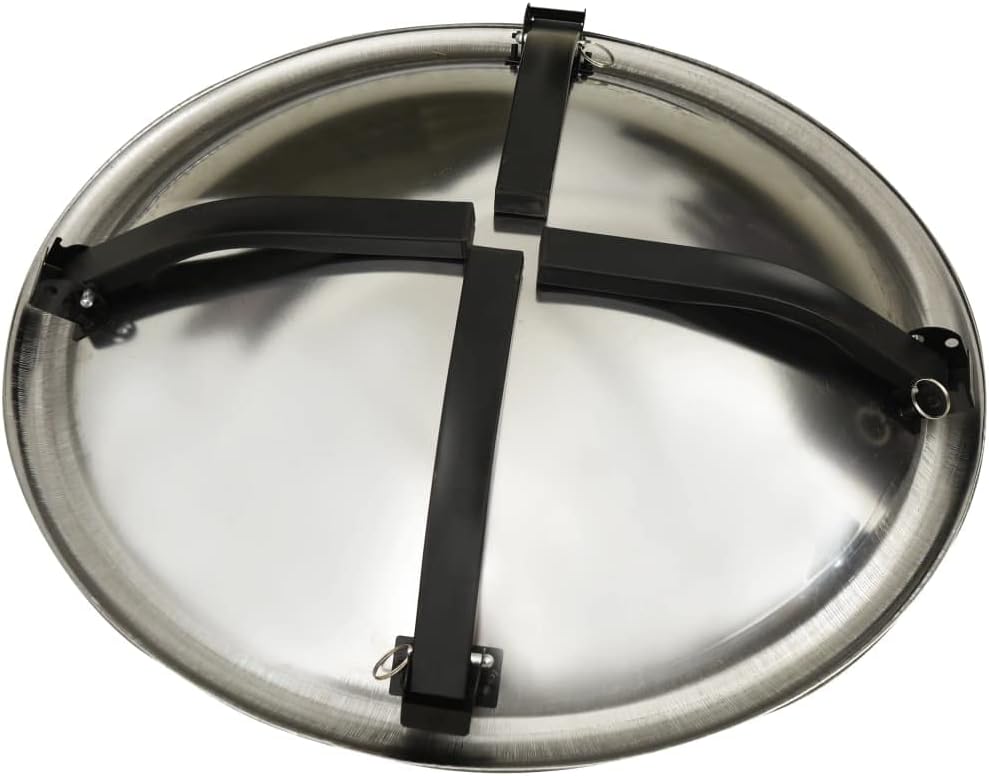 Small Outdoor Fire Pit,2-in-1 Fire Pit and BBQ with Poker,Fire Pit Cooking Grate,Patio Fire Pit,Fire Bowl,for Camping, Cooking, Tailgating, and Patio, 22