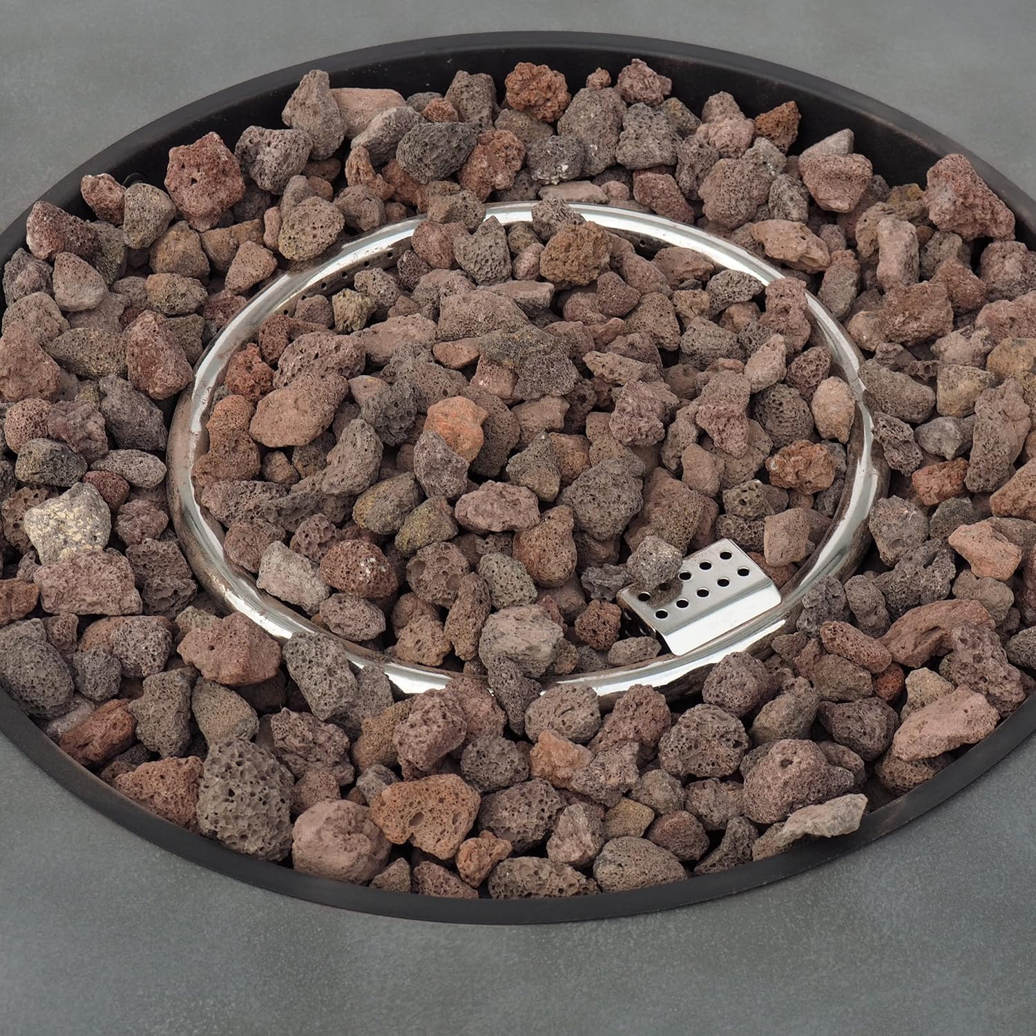 Christopher Knight Home Wellington Outdoor 40,000 BTU Circular Fire Pit (No Tank Holder) - Concrete Finish