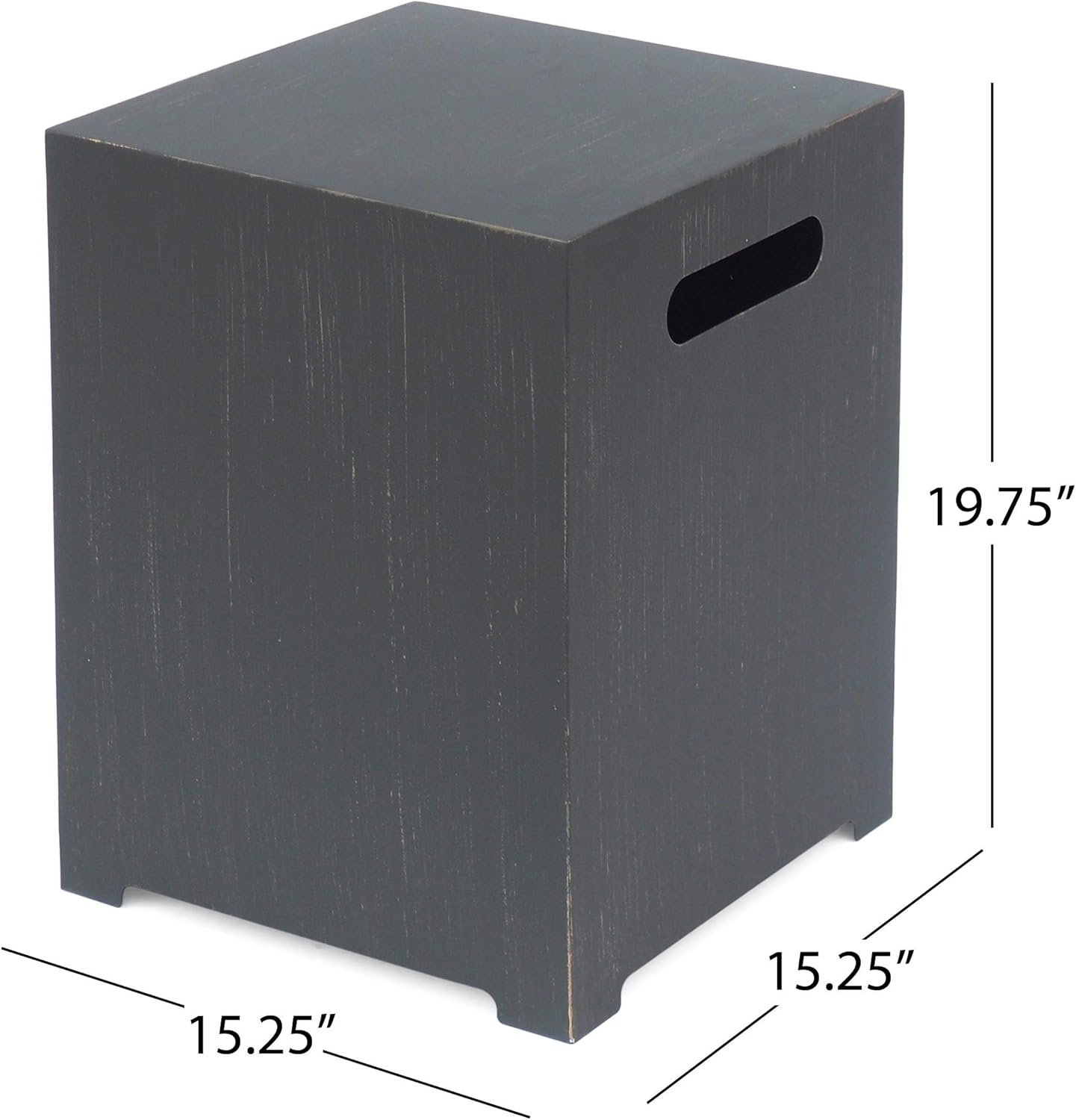 Outdoor 40-inch Square Fire Pit with Tank Holder 40.00