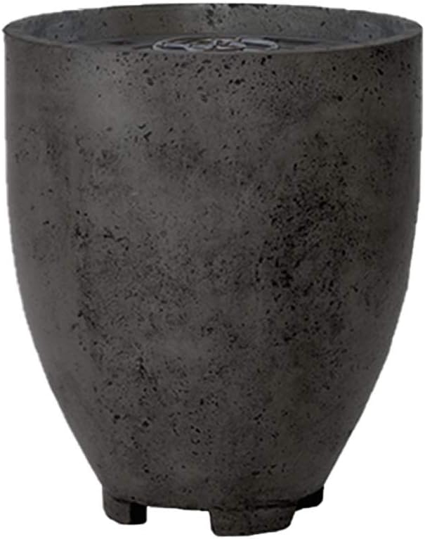 Prism Hardscapes Pentola 1 Concrete Gas Fire Pit (PH-413-2NG), Natural Gas, Ebony, 24-Inch