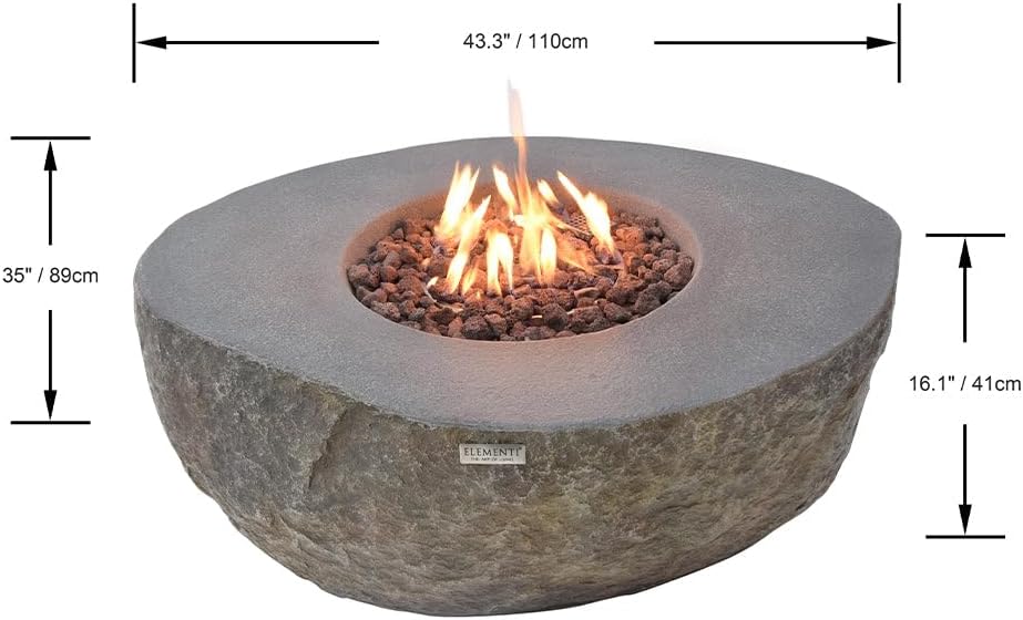 Boulder Concrete Fire Pit 43