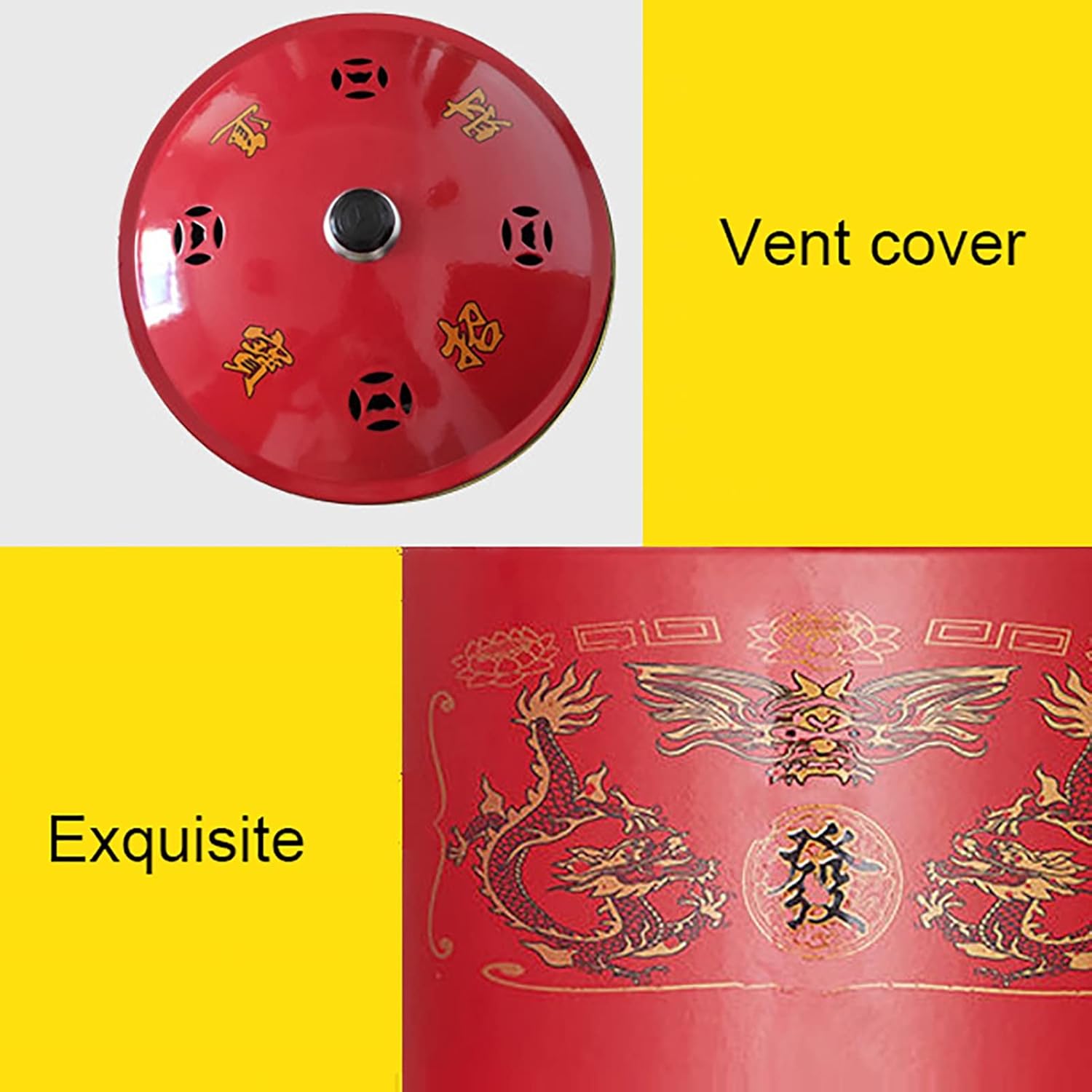 Incinerator Stainless Steel Burn Barrel Incinerator Cage Barrel Fire Pit with Burning Tongs,Incinerator Bin for Garden Paper Leaf Trash Wood Backyard Bonfire (Color : Gold)