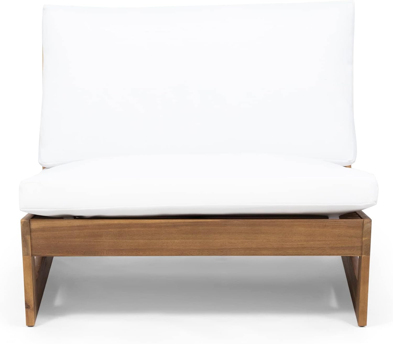 Christopher Knight Home Sherwood Acacia Wood Outdoor Lounge Chairs and 50,000 BTU Square Propane Fire Pit, 32.5 