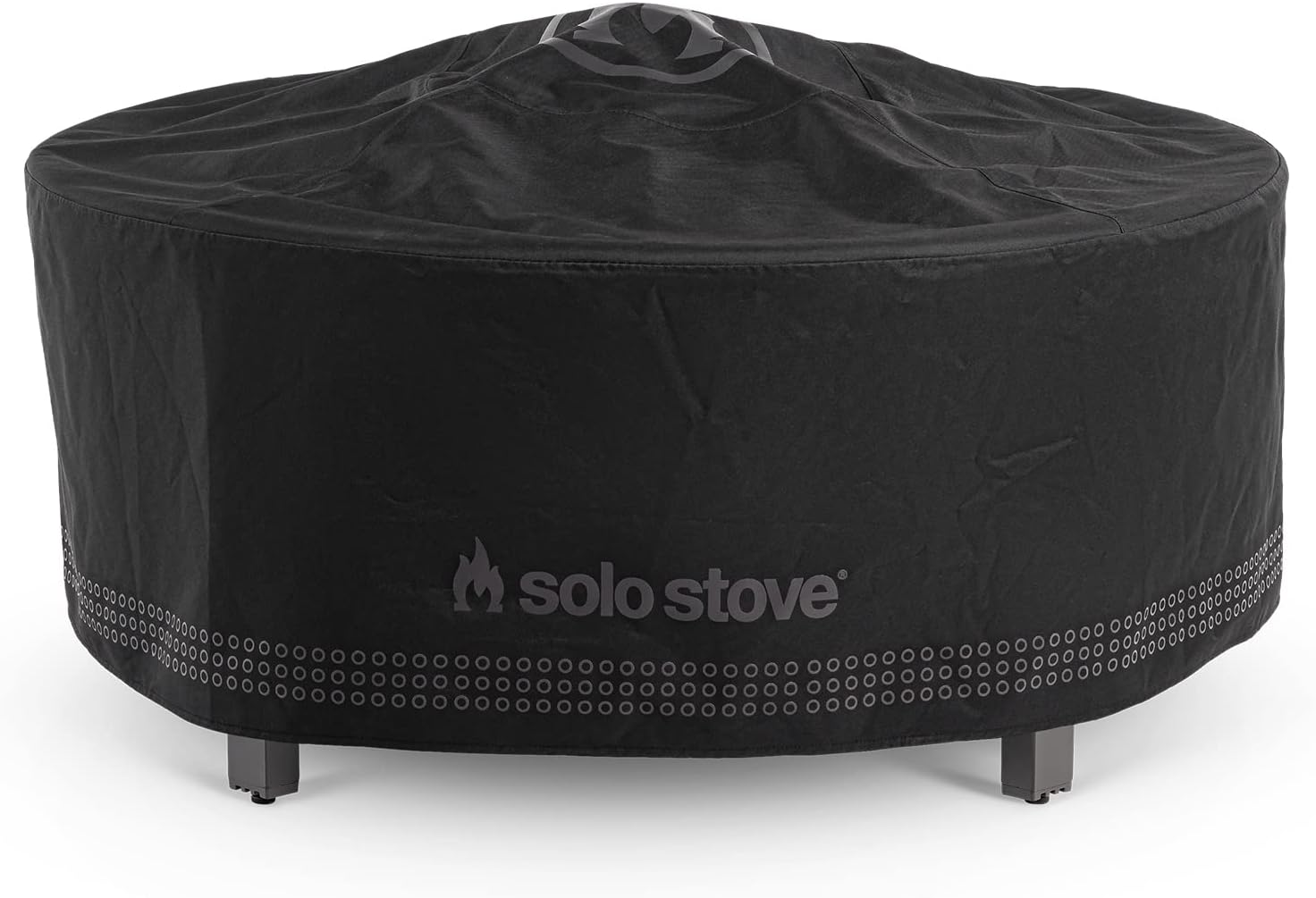 Solo Stove Surround Shelter Small | Protective Cover for Fire Pit Surround Table, Weather-Resistant, Solution Dyed Acrylic/PVC Backing/Aluminum Support Stays, Dims (HxDia): 20.8 x 42.5 in, Black