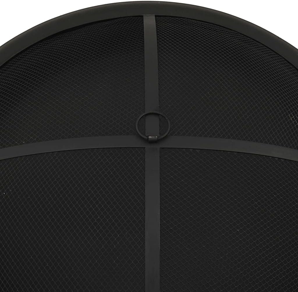 SKM Fire Pit with Poker 75 cm XXL Steel (Weight-40KG)