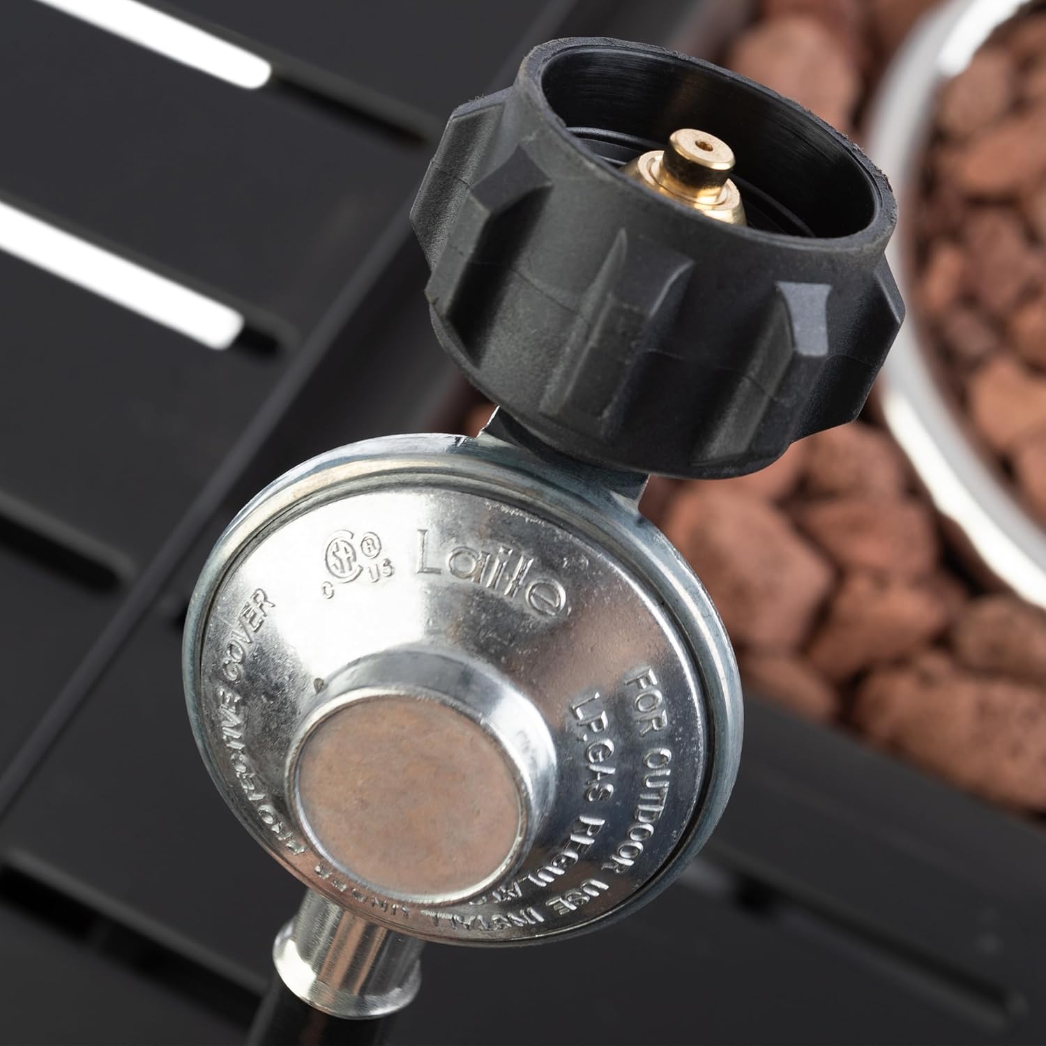 Pure Garden 30in 50000 BTU Propane Firepit, Brown