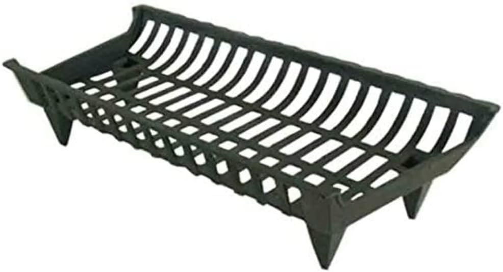 GHP CG27 27 in. Cast Iron Fireplace Grate44; Black