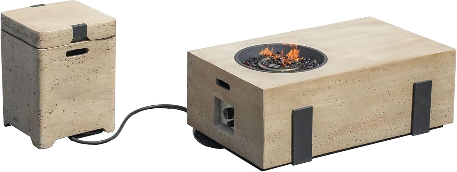 Direct Wicker Patio White Aluminum 7-Person Outdoor Seating Group with Fire Pits