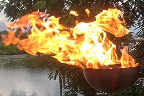 EasyFirePits Complete LP Basic Fire Pit Kit & Choices of Lifetime Warr 316 Stainless Burner (72.0, Torch72B-3pk)