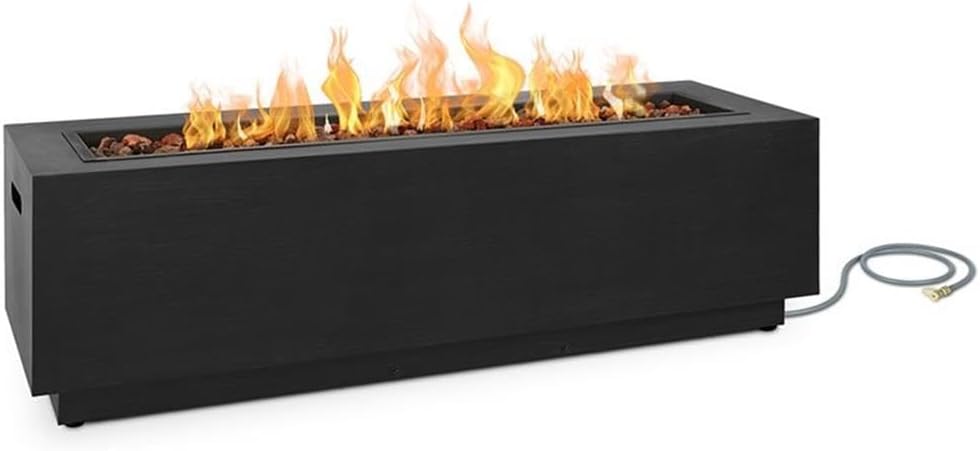 Home Square 2-Piece Set with Steel Propane Fire Pit and Tank Cover in Gray