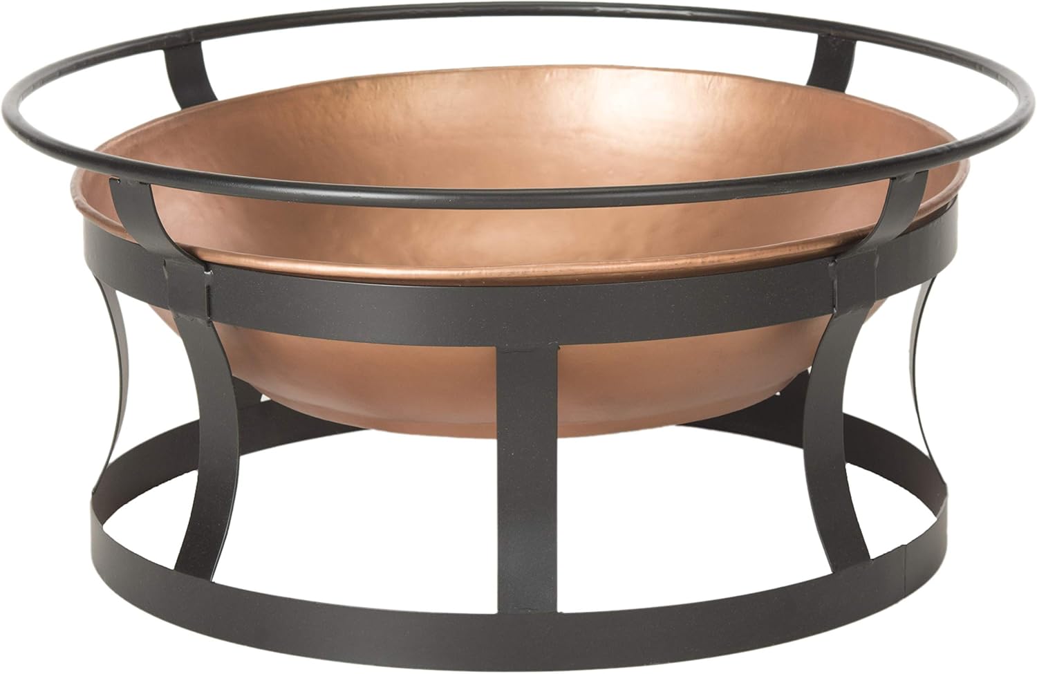 Safavieh Outdoor Collection Bonaire Fire Pit, Copper and Black