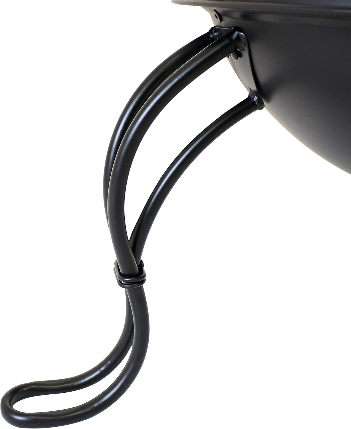 Sunnydaze 66-Inch Black Heavy-Duty Steel Wood-Burning Chiminea with Rain Cap - High-Temperature Paint Finish