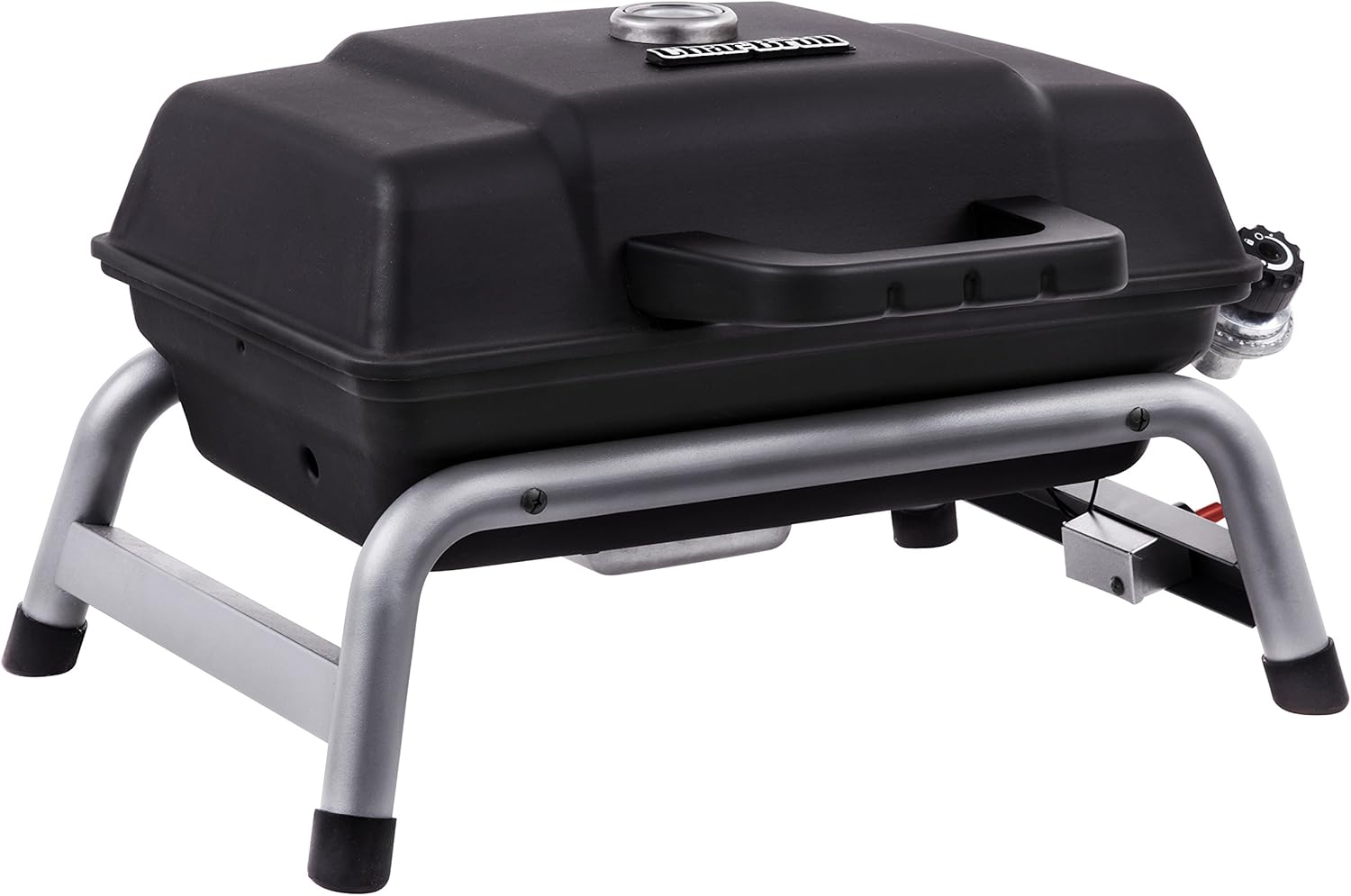 Char-Broil Portable 240 Liquid Propane Gas Grill & Outland Living Firebowl 893 Deluxe Outdoor Portable Propane Gas Fire Pit with Cover & Carry Kit, 19-Inch Diameter 58,000 BTU, Black