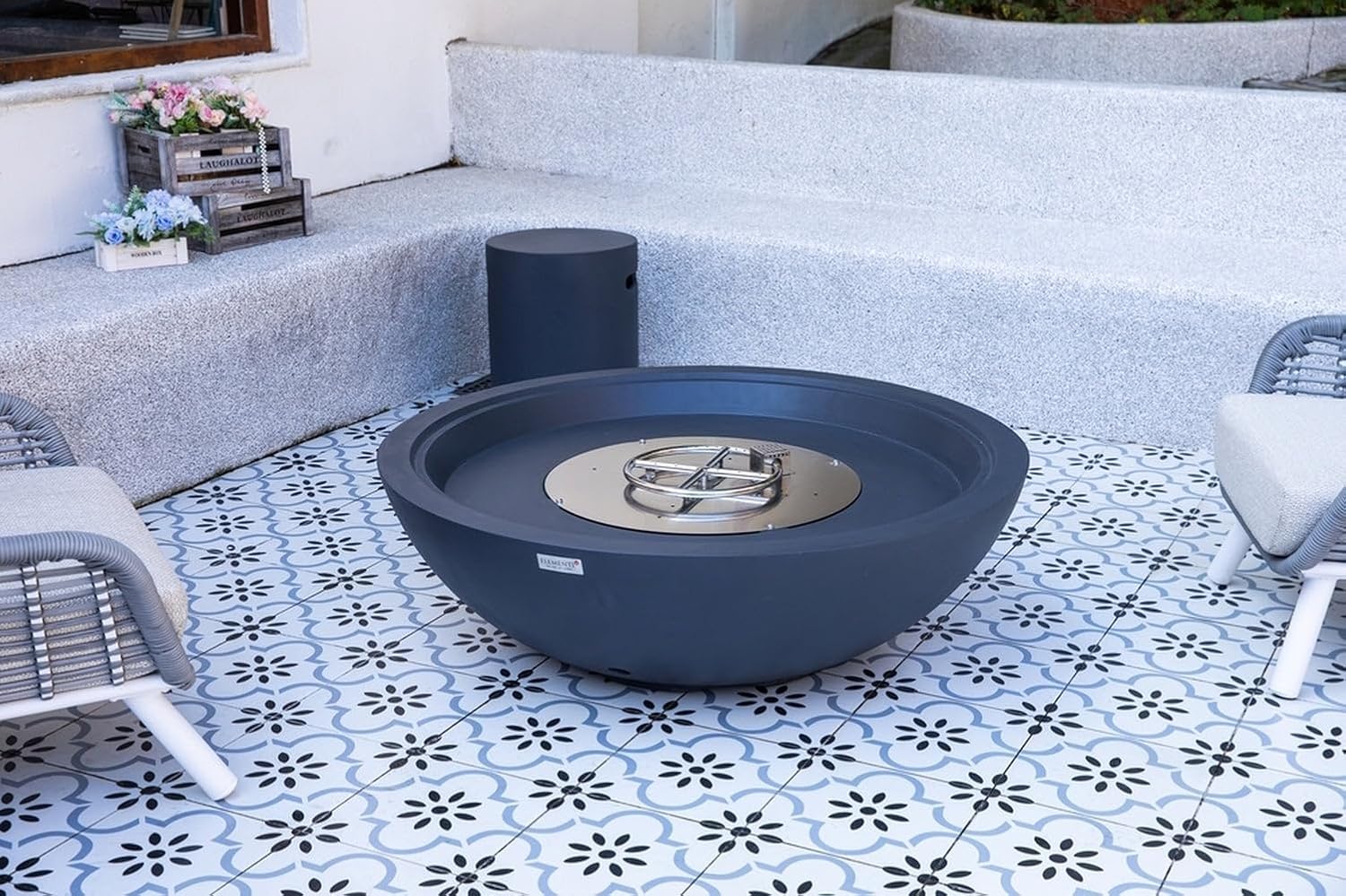 Envelor Rose Bowl Concrete Fire Pit 48