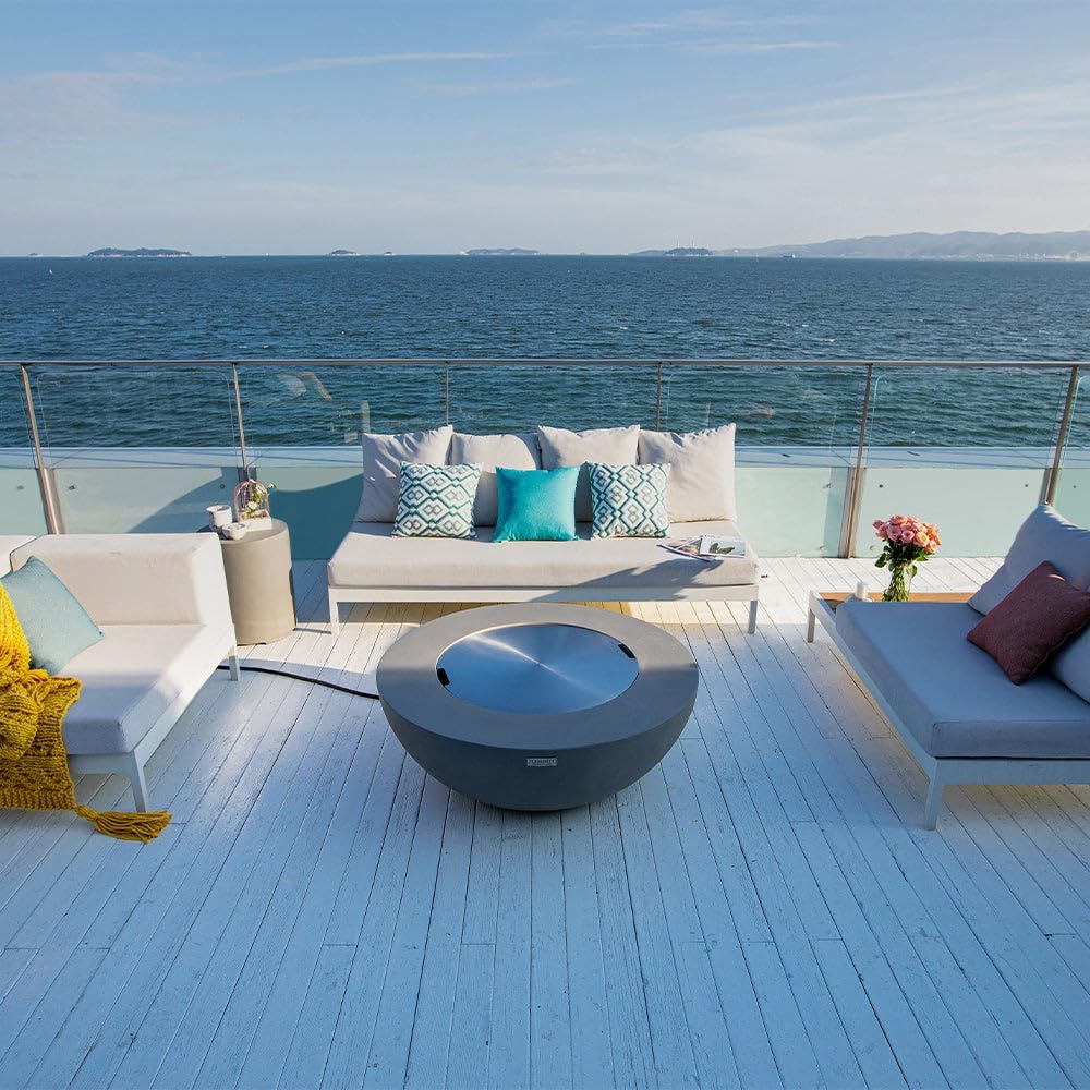 Lunar Bowl Concrete Fire Pit 42