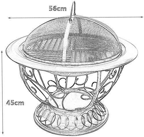 Fire Pits Outdoor Wood Burning Cauldron Outdoor Fire Pit Deep Bonfire Wood Burning Patio & Backyard Firepit