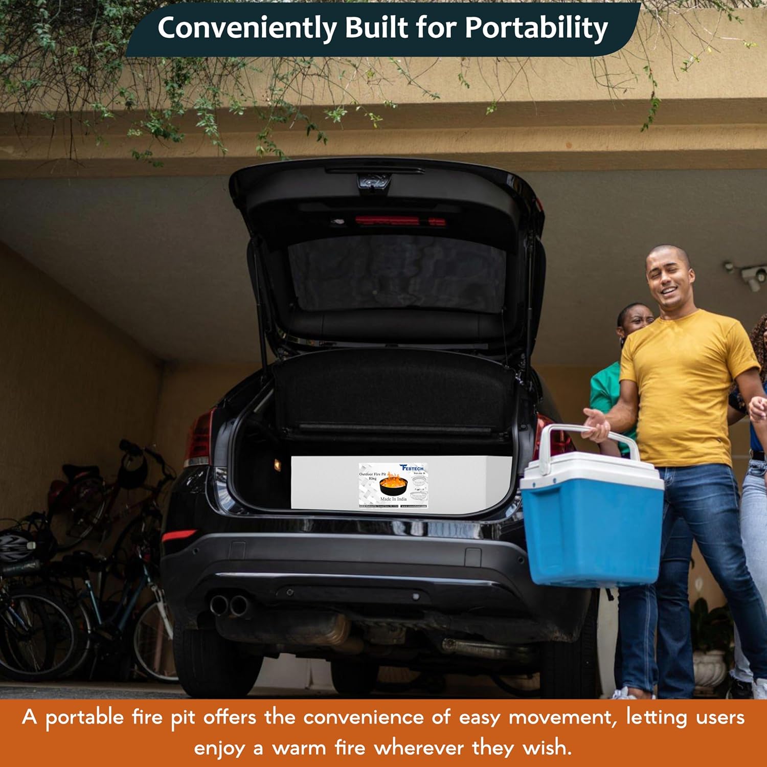 FEBTECH Portable Fire Pit Insert - 48