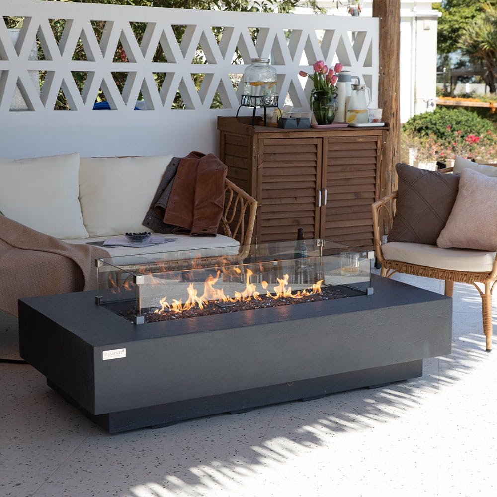 Positano Concrete Fire Pit 60