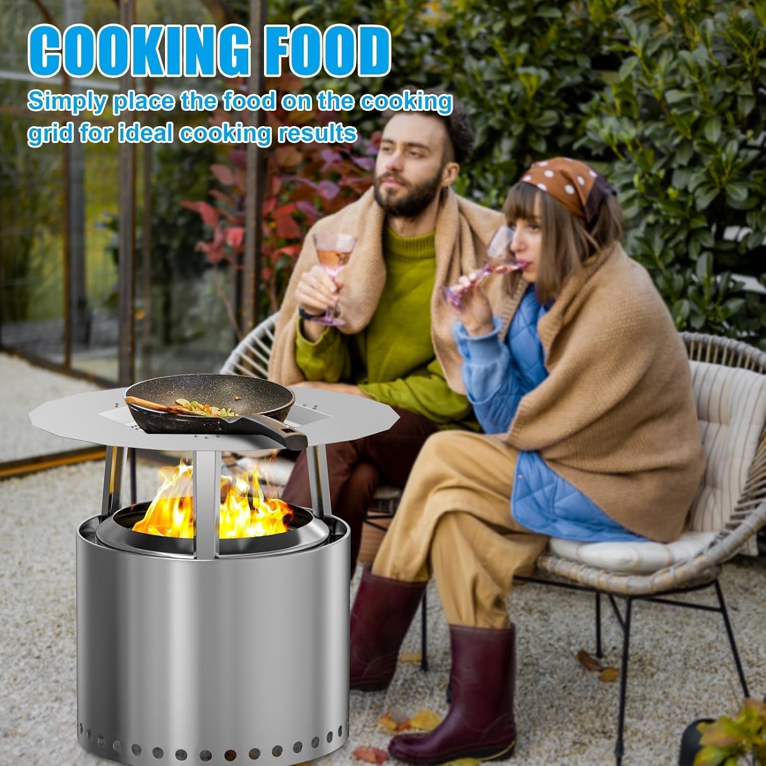 One-Piece Fire Pit Heat Deflector for Solo Stove Bonfire 19.5