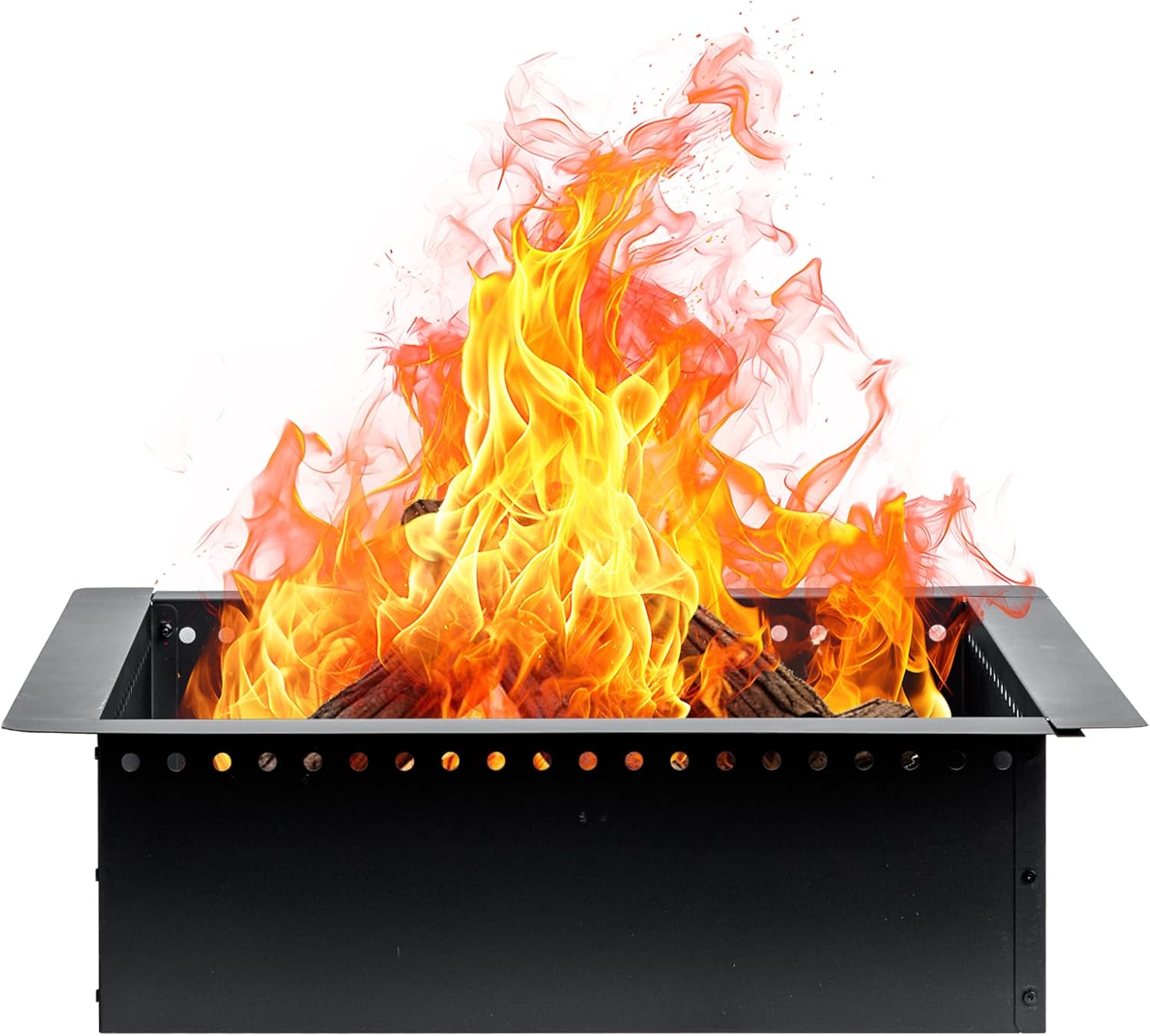 42 inch Outdoor Fire Pit Liner, Square Heavy Duty Fire Pits, Rim Insert Firepit for Outside, DIY Campfire Fireplace