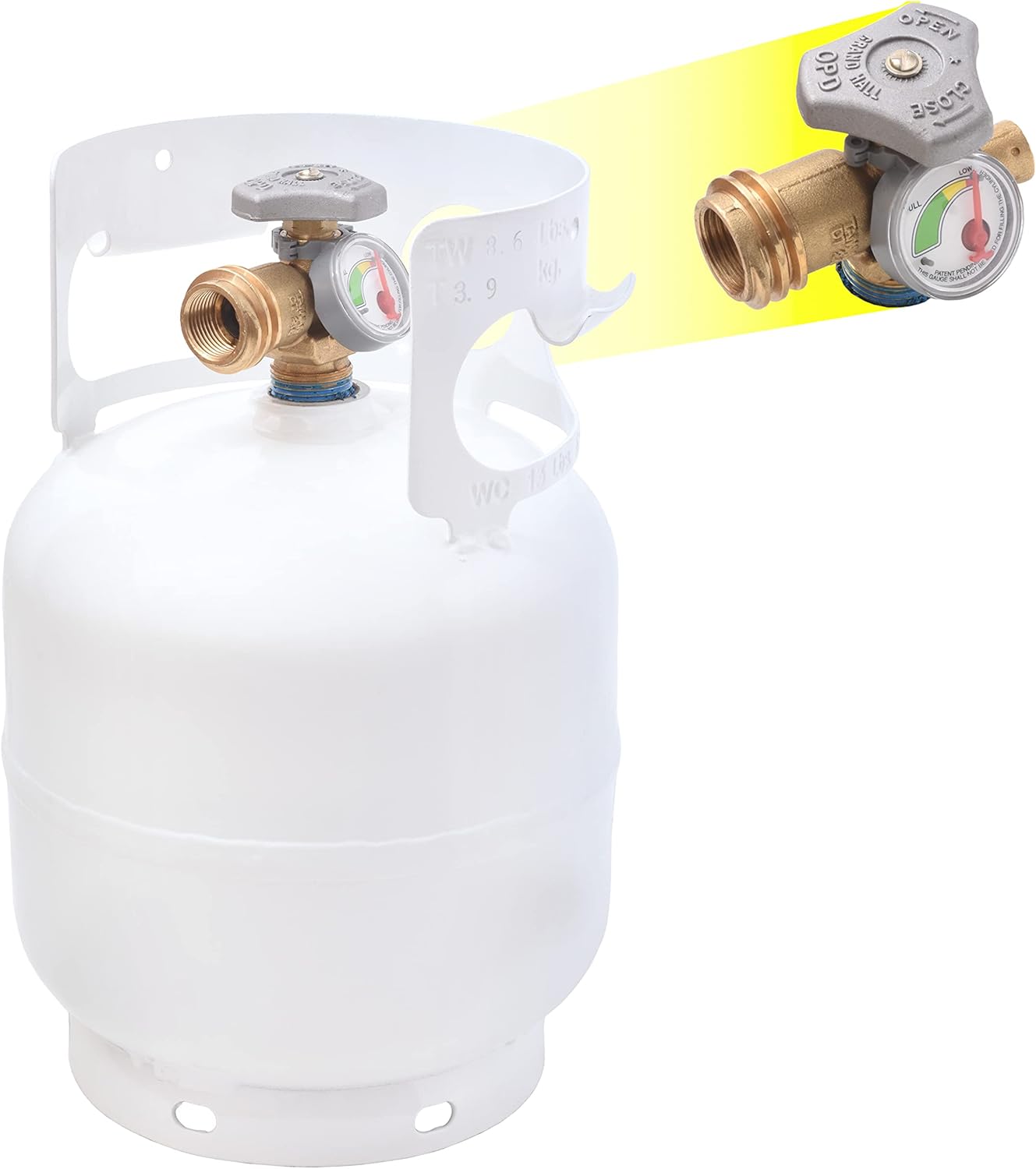 Flame King 19-inch 58K BTU Propane Fire Pit Bundle with 5lb Tank, Cover, Carry Straps, Igniter, and Gauge