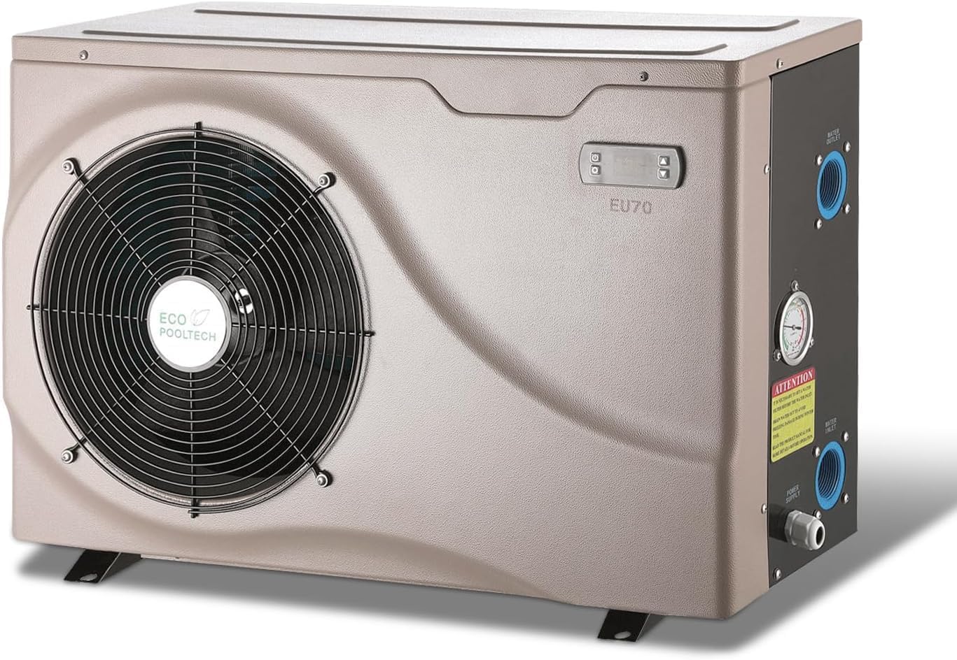 20000BTU Electric Swimming Pool Heat Pump, Plug-in Pool Heater for Above Ground and Inground Pools, Smart Control No Timer Need, Heating and Cooling Pool Warmer, 120V