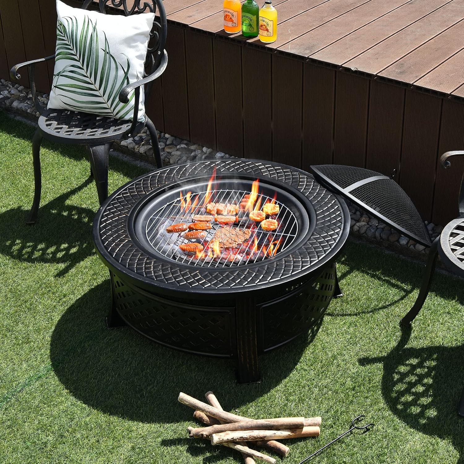 Giantex 3 in 1 Fire Pit, 32