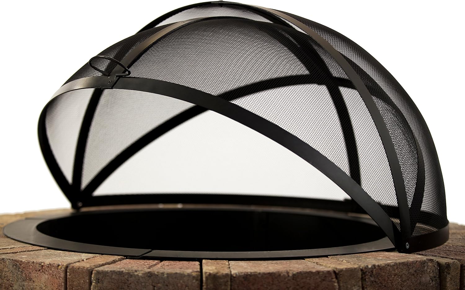 Hampton's Buzaar 40 Inch Fire Pit Easy Access Spark Screen