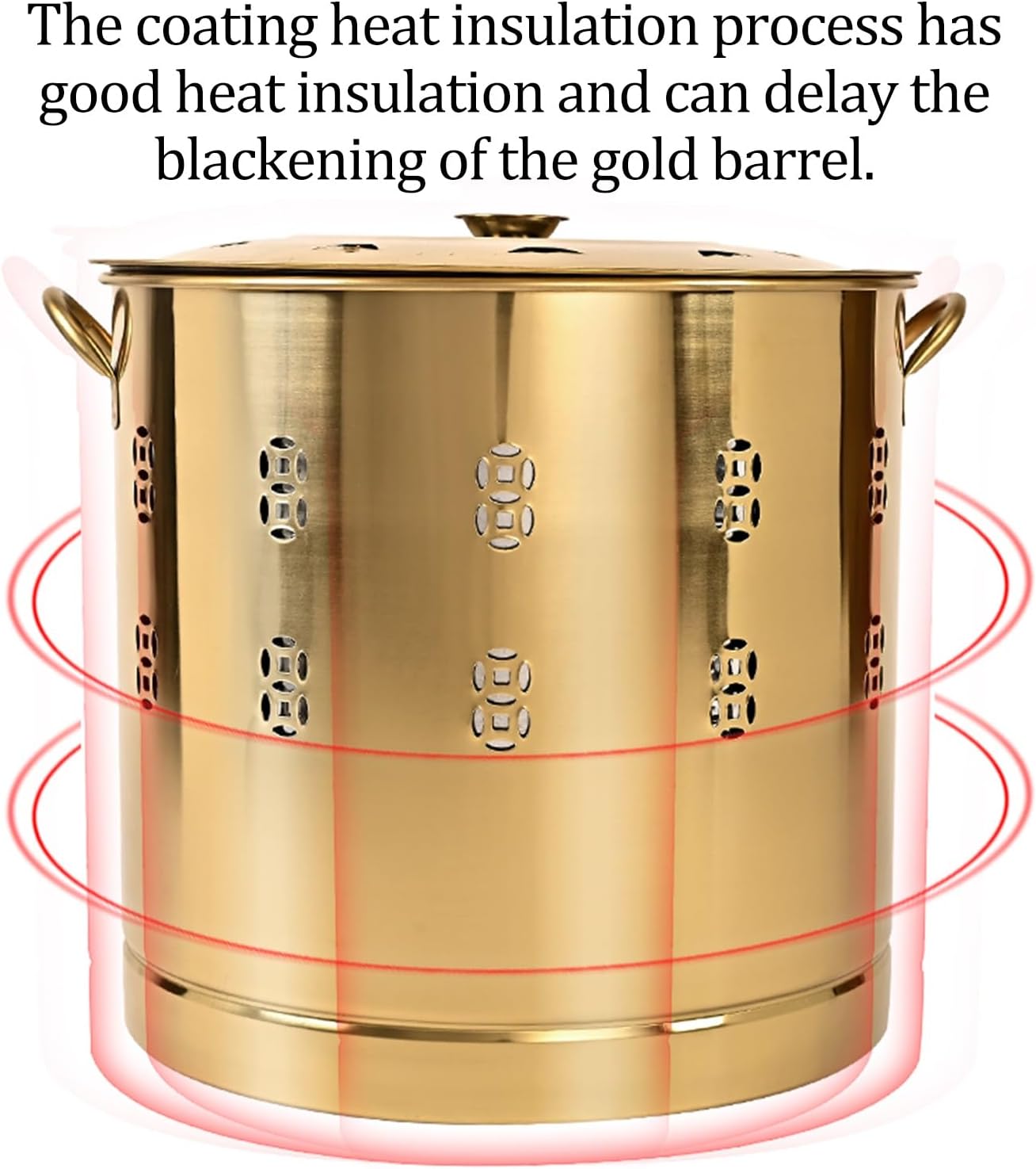 Burn Barrel Stainless Steel Fire Pit Paper Burner Yard Waste Incinerator Burn Barrels for Outside for Burning Trash Burn Cage for Garden Paper Leaf Trash Wood Backyard Bonfire.(BronzeG-Medium-40x40CM/