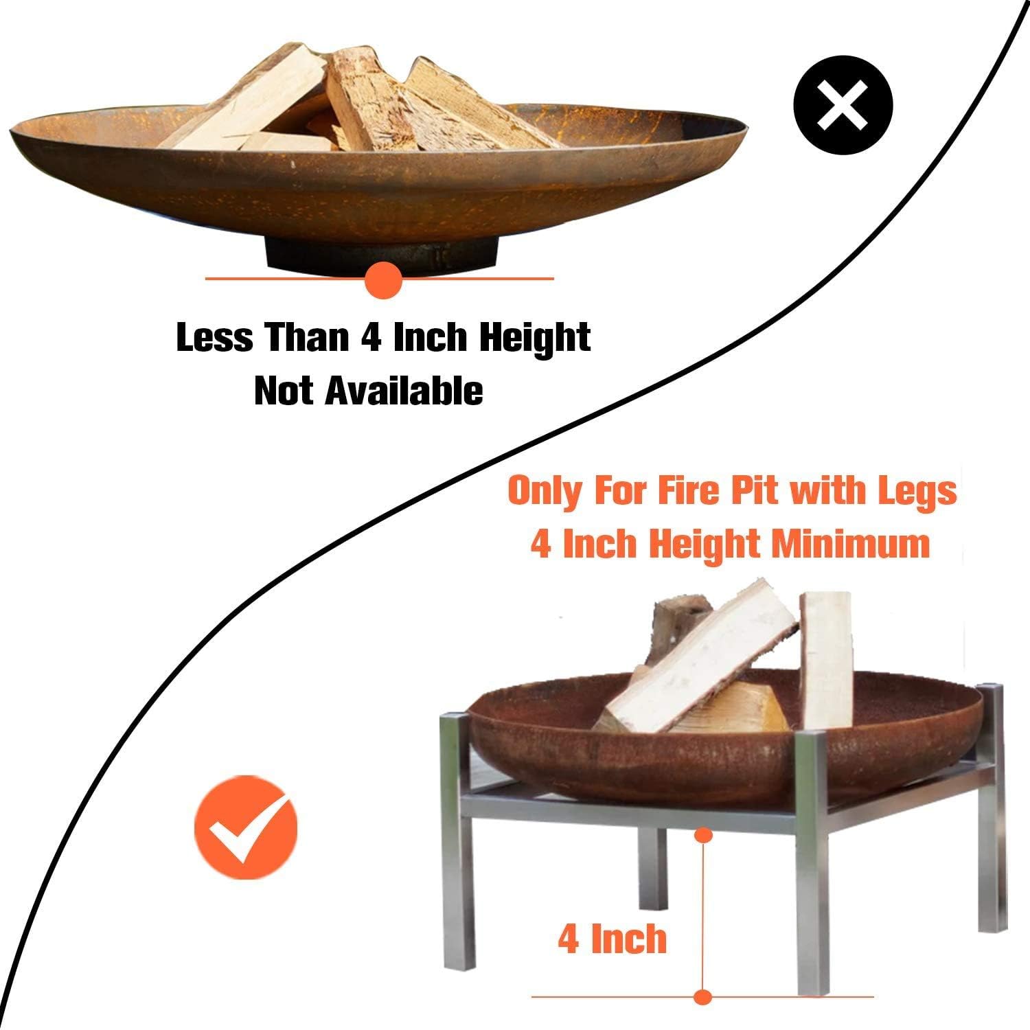 Blue Fire Pit Mat, with Fire Poker - Heat Resistant Mat - Fire Pit Protective Pad, Fire Pit Pad for Deck, Patio, Grass - Under Grill Mat,36 inch