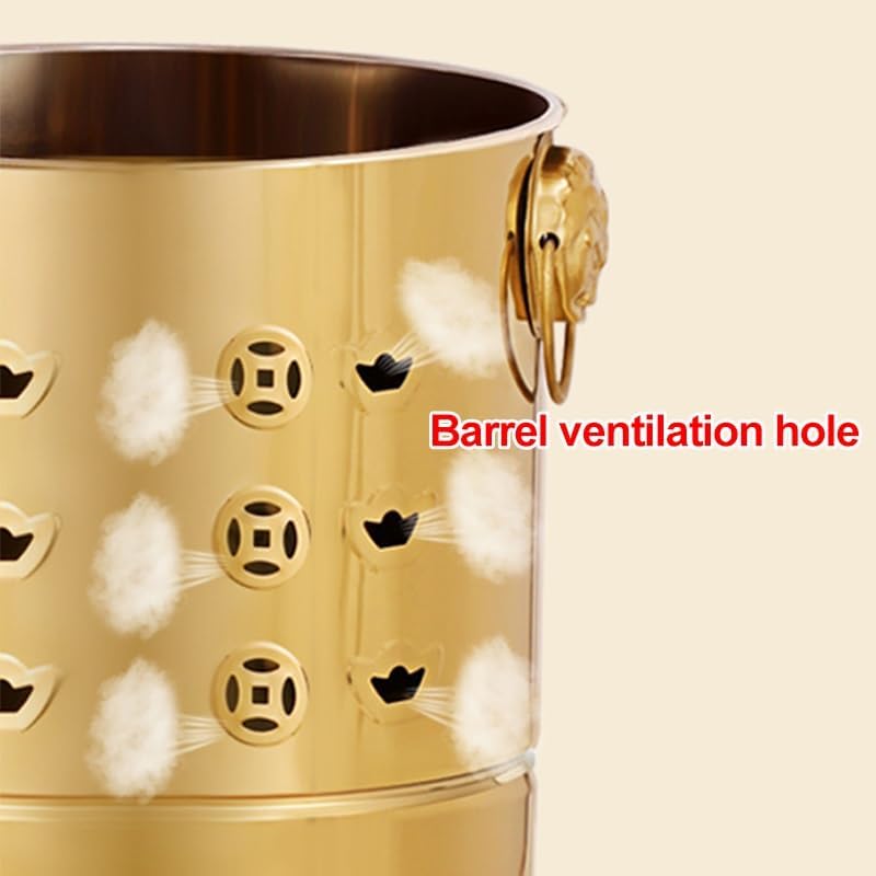 1-Pack Incinerator, Fire Pit, Incinerator Burn Barrel, Burn Cage, with Grid and Fire Hook, for Burning Yard Waste(XX-Large)