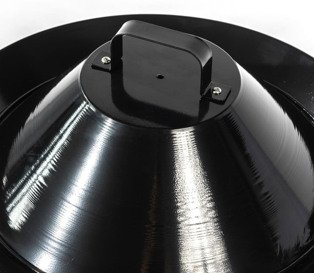 19 Inch Portable Propane Fire Pit for Outdoor Patio Backyard Garden - Smokeless Round Steel Firepit with Lava Rocks and Adjustable Flame