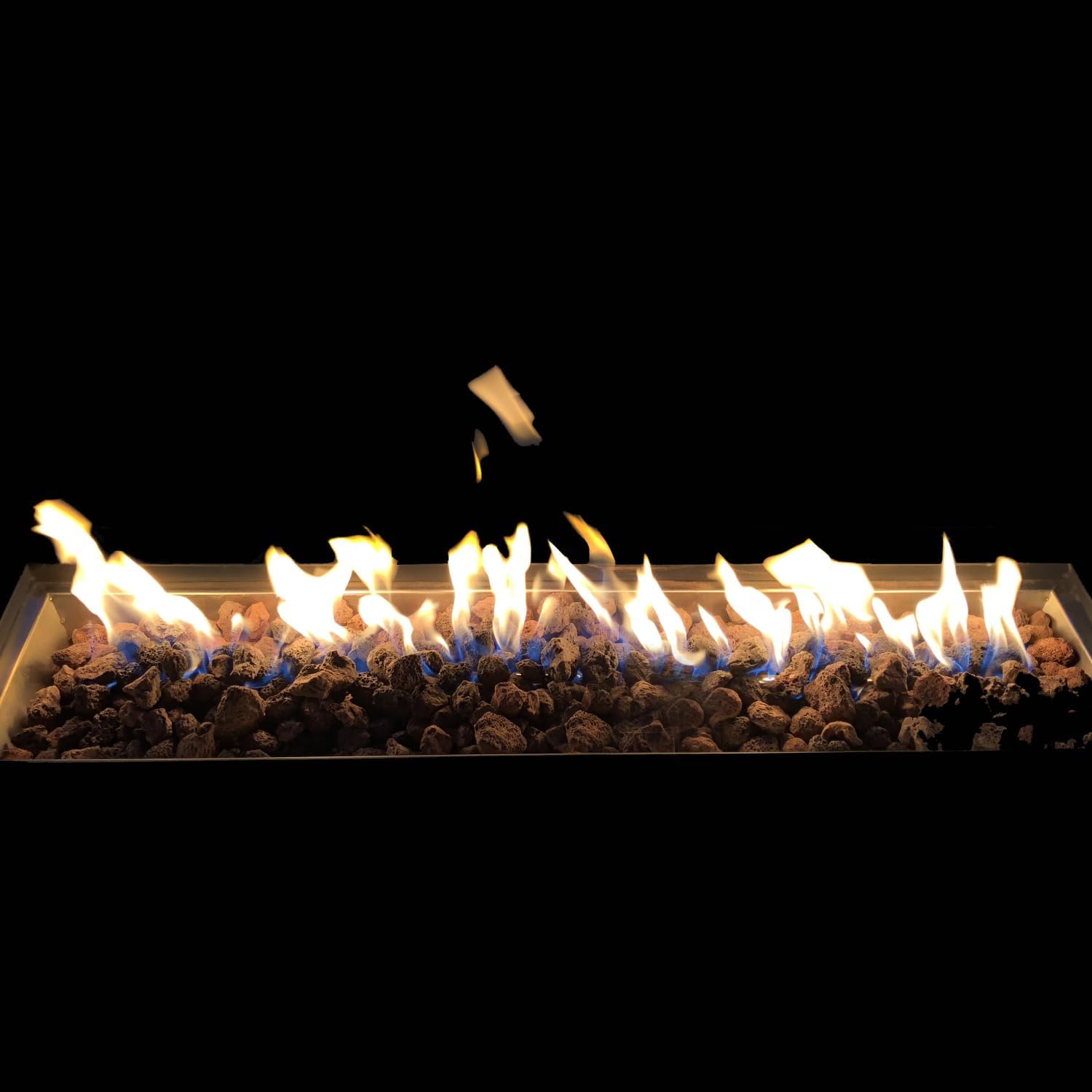 Steel Propane,Natural Gas Outdoor Fire Pit Table with Lid