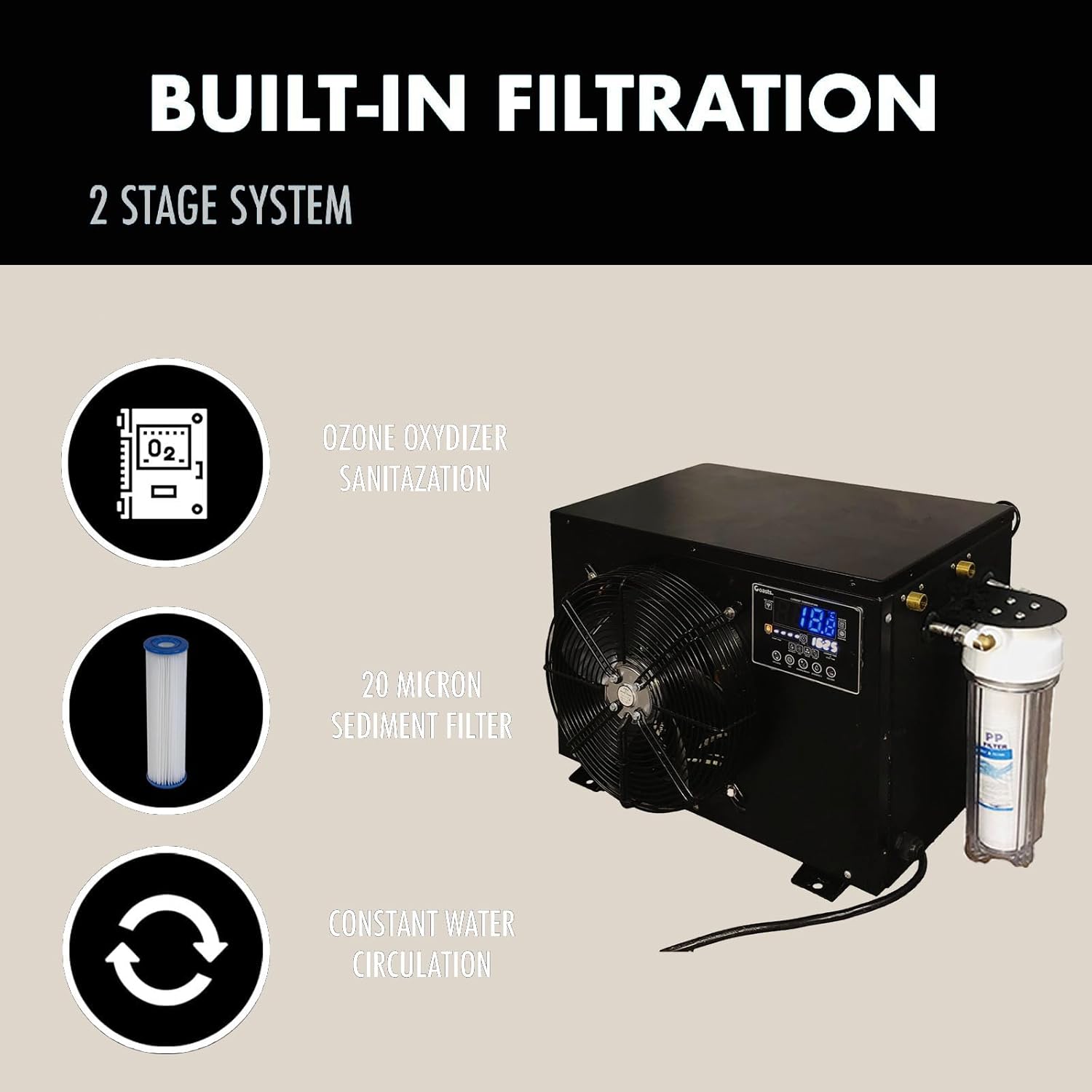 110V Ice Bath Cold Plunge Cooling and Heating Chiller WiFi UV for Ice Hot Bathtub Pod Cold Plunge System Cold Hot Water Immersion Therapy Tub Hot Ice Bucket for