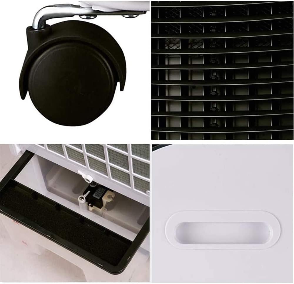 Heating Cooling Air Conditioning Fan, Portable Remote Control, Ice Pack, Humidification, 3 Speeds, 7.5 Hours Timer, for Room Home Office