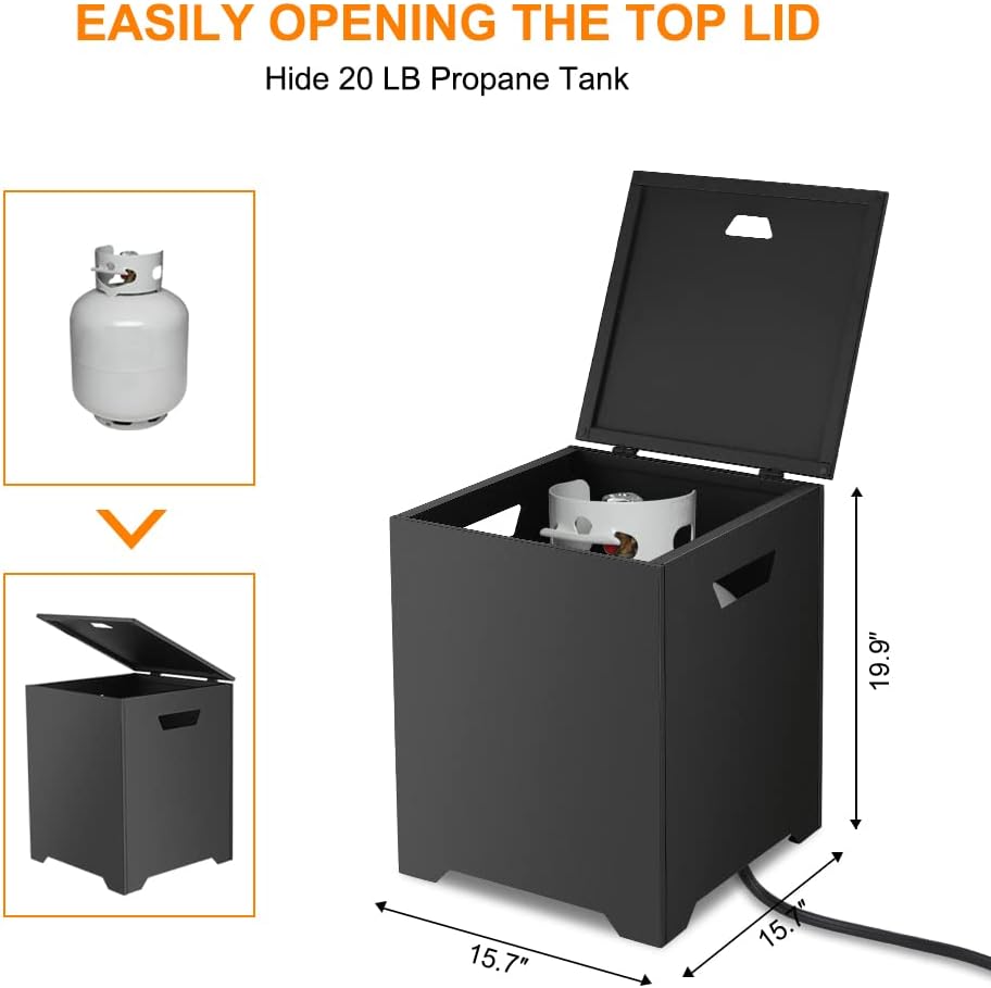 CAMPLUX Outdoor Propane Fire Pit Set