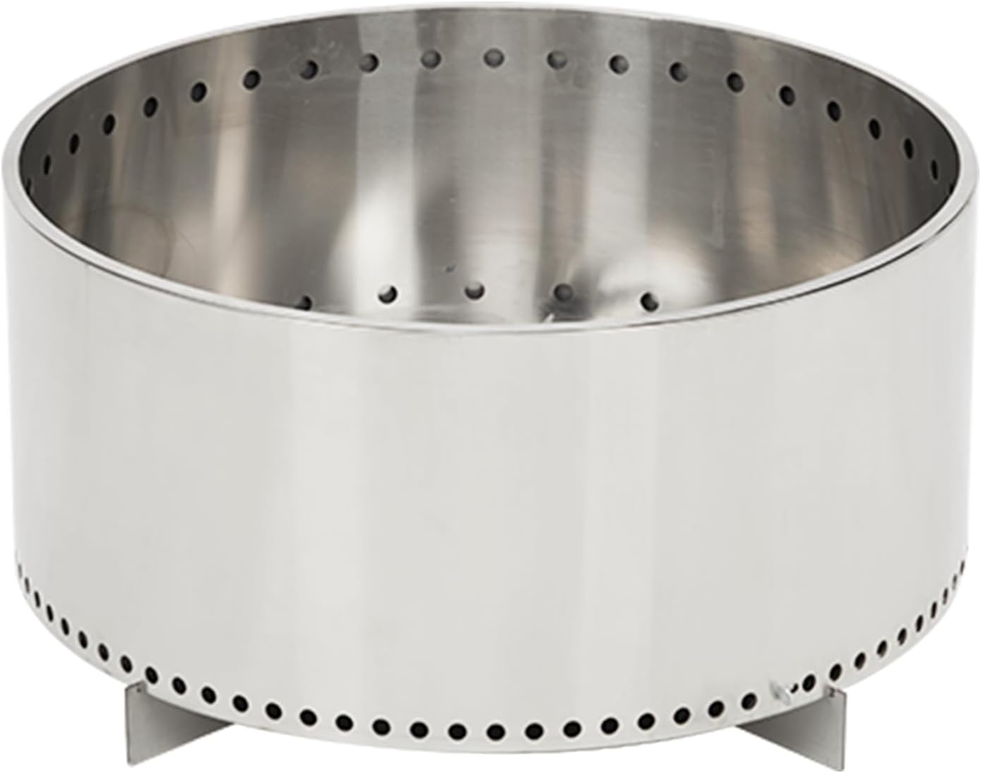 Smokeless Fire Pit, 27-Inch Portable Stainless Steel Stove, Fire Pits with Cross Rounded Bracket for Camping Outdoor