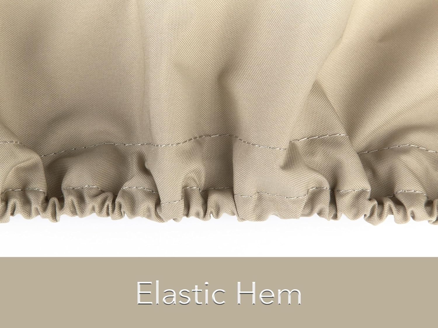 Covermates Elite Rectangular Fire Pit Chair Set Cover – Water-Resistant Outdoor Protection with Durable 300D Polyester, Mesh Air Vents & Adjustable Buckle Straps, Square 138W x 68D x 30H, Khaki