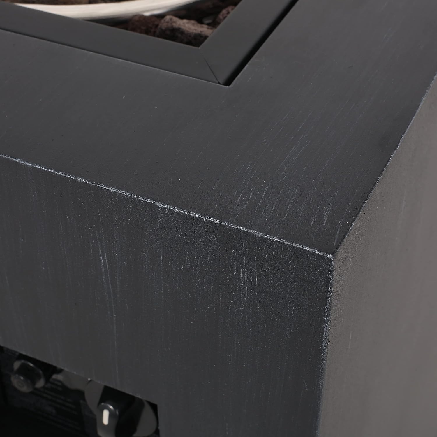 Christopher Knight Home 317232 Wellington Fire Pit, Brushed Black