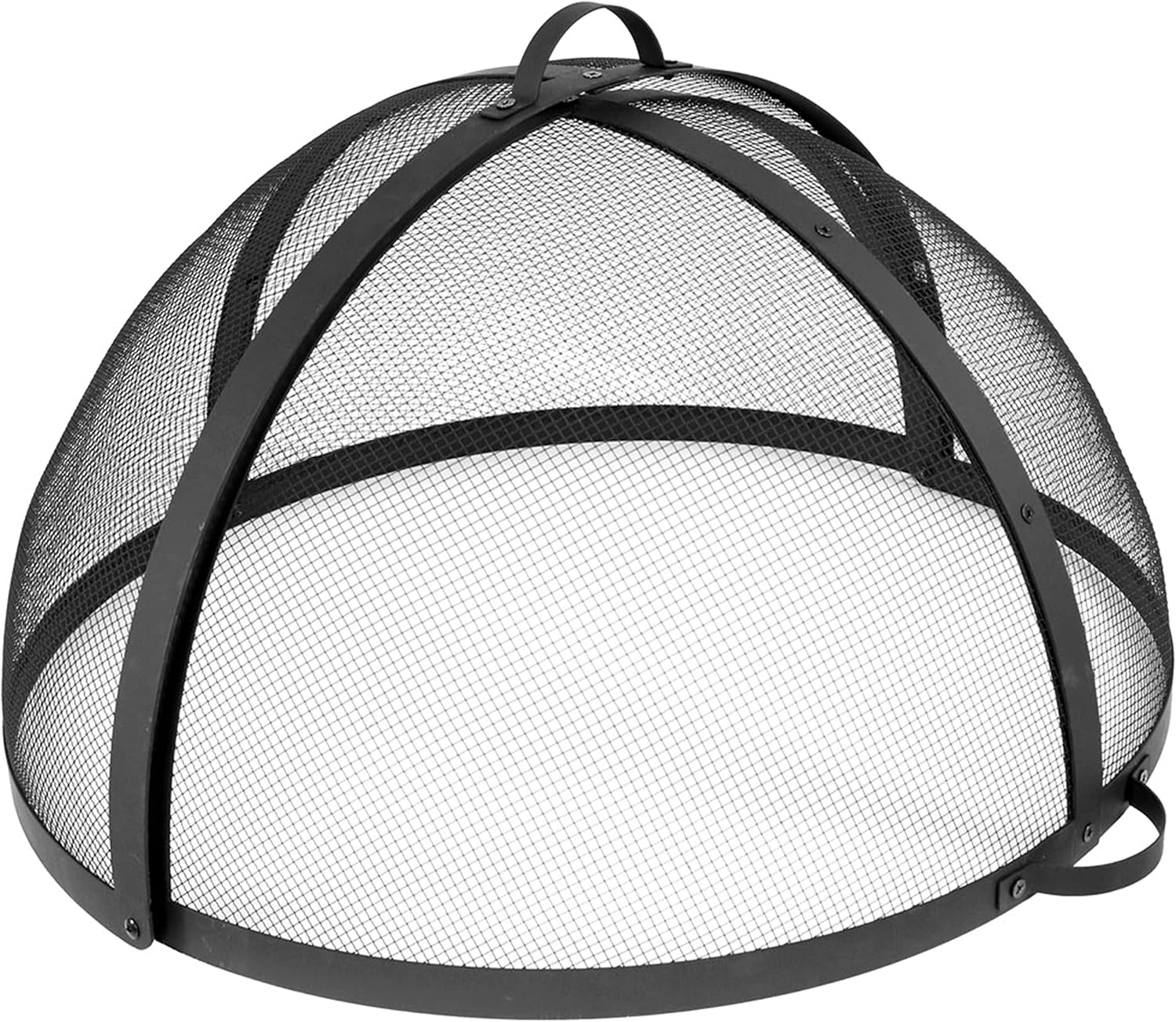 Sunnydaze 40‑Inch Round Fire Pit Spark Screen Lid – Heavy‑Duty Mesh Ember Lid & Fire Pit Screen Cover with Door, Keeps Sparks & Ashes Contained
