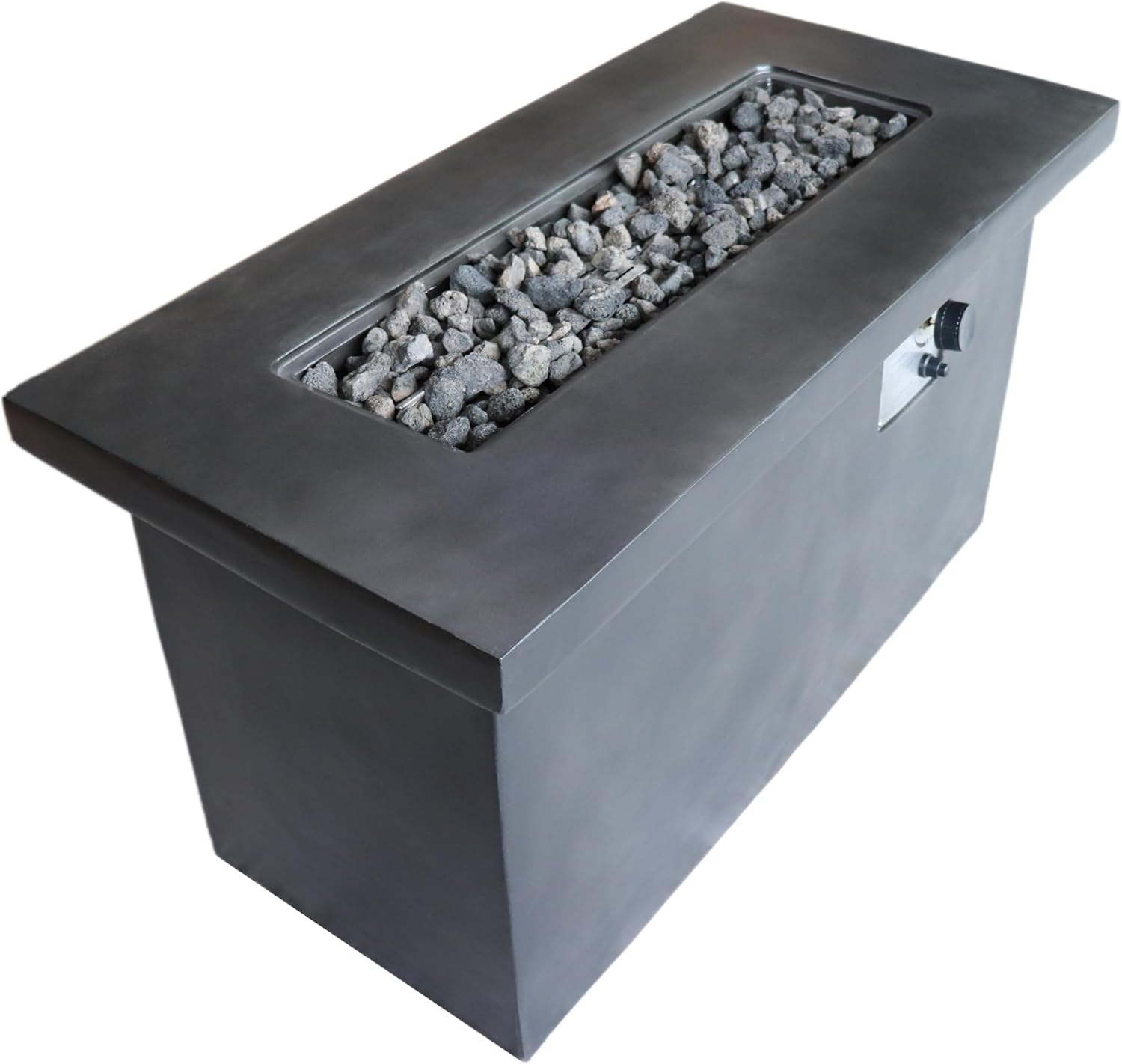 24'' H Concrete Propane,Natural Gas Outdoor Fire Pit Table LG24