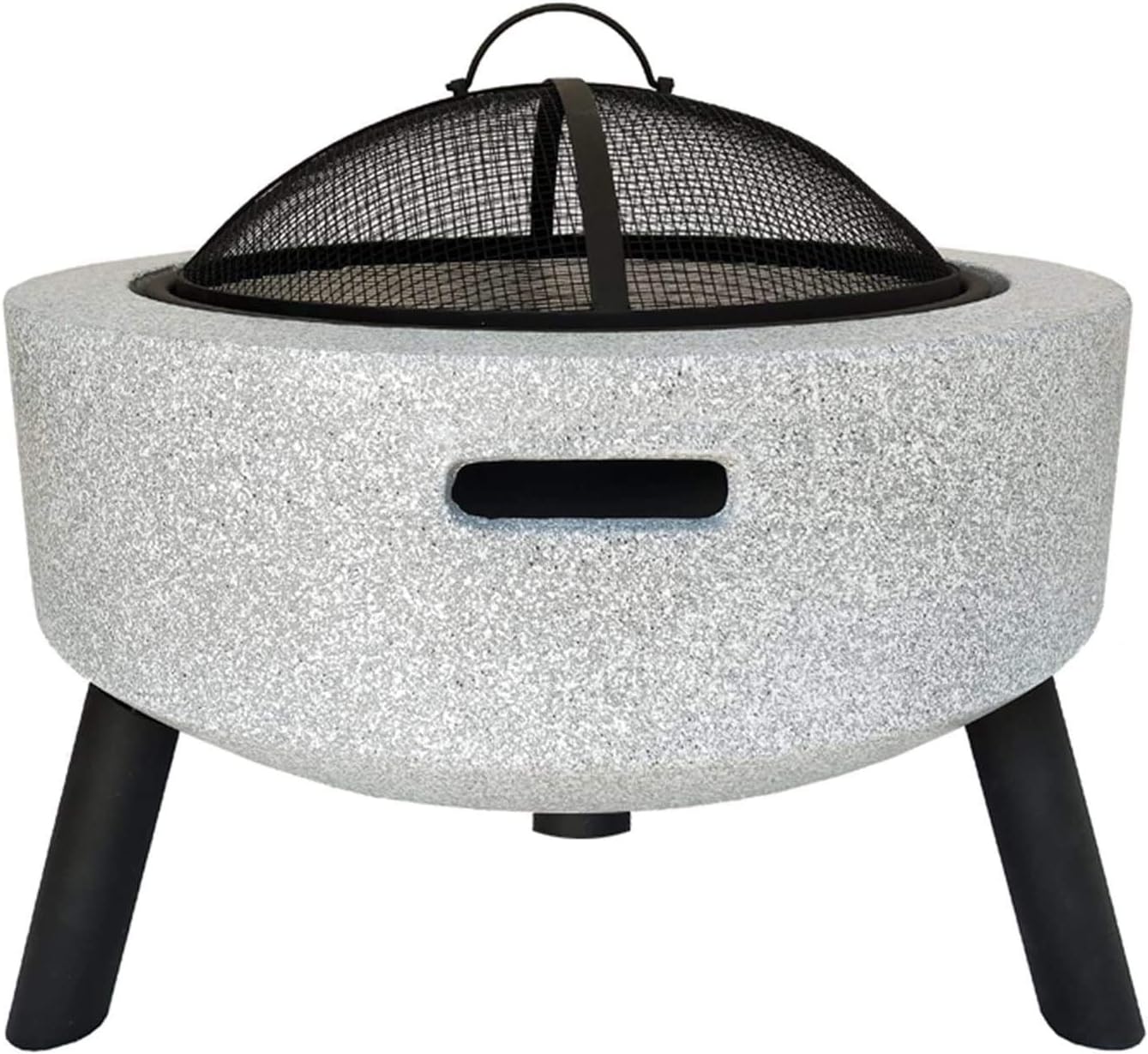 Fire Pits Outdoor Wood Burning Outdoor Fire Pits Fire Bowl, Magnesia Barbecue Grill, Used for Outdoor Garden Fire Pit Heating/Barbecuing, Garden Terrace with Cover BBQ Cooking for Outside Camping Back