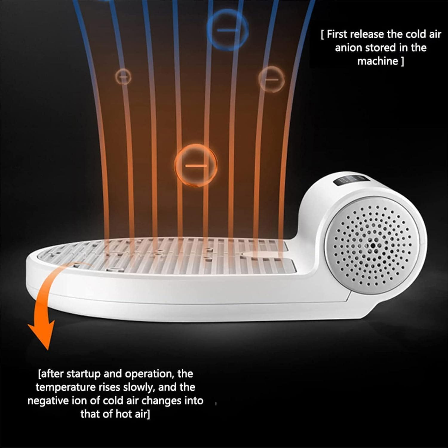 Bathroom Full Body Dryer, Body Dryer Negative Ion Full Body Dryer with 2 Gears Adjustment, Quick Air Drying, Heating and Cooling, Gravitys Sensing,Upgradedversion(Withscale