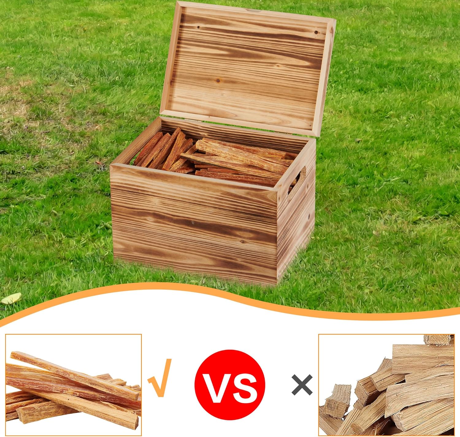 Fatwood Firestarter Kindling Sticks (15 lb with Box)