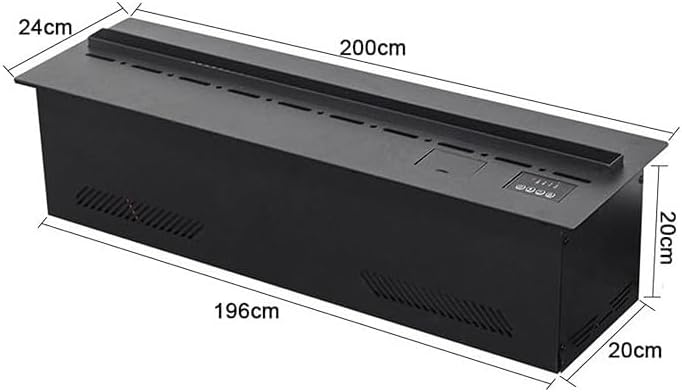 3D Water Vapor Fireplace with Humidifier Flame Water Vapor Fireplace 78.7 Inches Electric Freestanding Heater Flame Effect Electronic