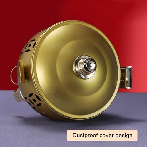 Outdoor Burn Barrel, Incinerator with Lid, Metal Fire Pit, Double Handle Trash Burning Containers, for Burning Garbage Leaves(Red,45cm/18in)