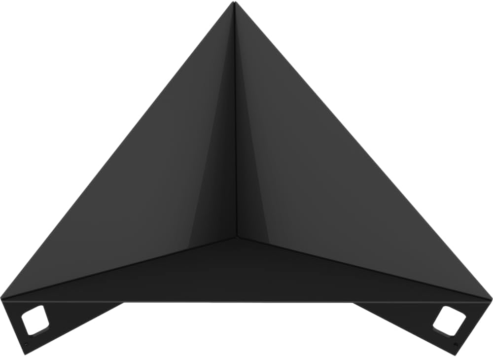 Kratki Fire Pyramid Asymmetrical Triangular Garden Fire Pit L79 x W68.5 x H22.7 cm Weight 16.8 kg Made of Heavy Duty Heat Resistant Steel