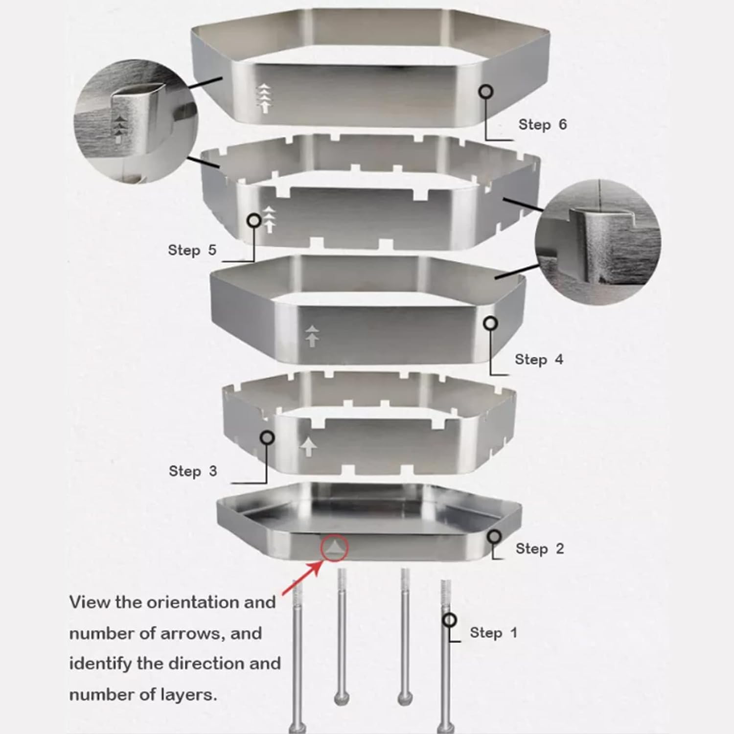 Folding Hexagon Shaped Stainless Steel Fire Pit,Unique Portal Stailess/hot Rolled Iron Outdoor Stove for BBQ/Heating