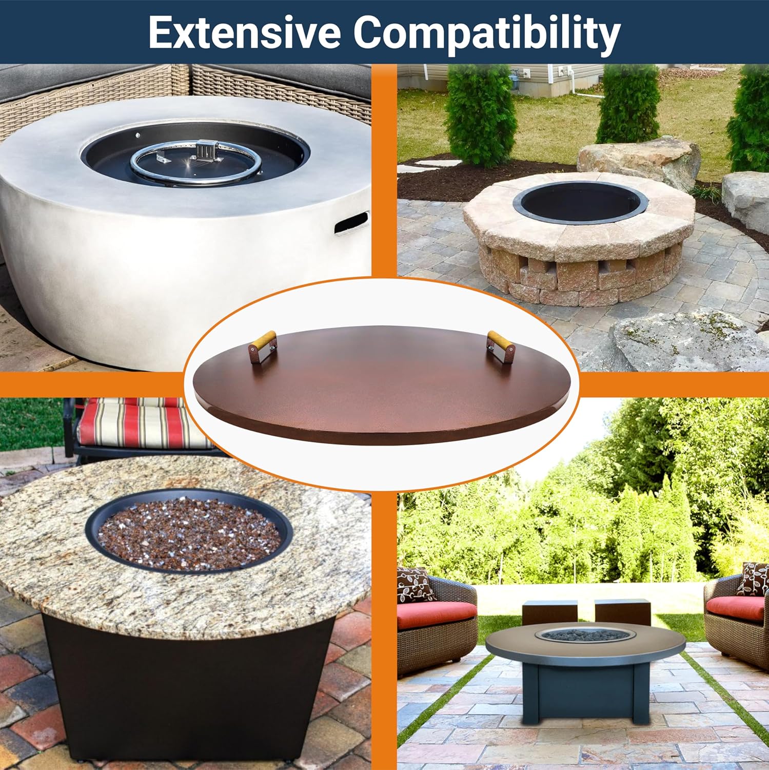 Febtech Outdoor Fire Pit Lid 38